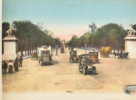 cca 1910 Album Artistique Paris, 20 db színes képpel, borító lejár
