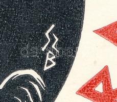 Gy. Szabó Béla (1905-1985): Ex libris Dr. N. Igna, Alba-Iulia (Gyulafehérvár). Fametszet, papír, jel...