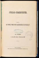 Jószág-ismertetés. Kiadja a Magyar Gazdasági Egyesület. IV. füzet: A bajna-biai uradalom. Bp., 1875. Herz János-ny., V+6- 9-194+4 p. + 9 (kihajtható tervrajzok, lith.) t.+1 (kihajtható térkép, lith.) t. Oldalszámozáson belül 6 kihajtható táblázattal. Átkötött félvászon-kötésben, néhány lap (190-194+4) alján a szöveget nem érintő restaurációval, csak 10 táblával! "Balassa Bálint Könyvtára" és "Bábolnai M. K. Állami Ménesbirtok Igazgatósága" bélyegzésekkel. Ritka!