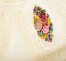 cca 19. sz. vége, 20. sz eleje, Kör alakú terítő, d: 110 cm