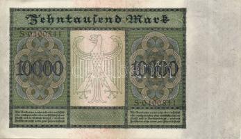 Német Birodalom / Weimari Köztársaság 1922. 10.000M (2x) egymás utáni sorszámokkal T:II+