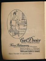 cca 1900 Drezda, Königliche Hof-Theater reklámos műsorfüzete, 31p