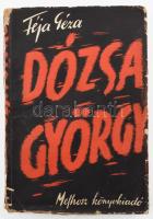 Féja Géza: Dózsa György. Történelmi tanulmány. Bp., 1939, MEFHOSZ, 243+(11) p. Második kiadás. Kiadói papírkötés, kissé foltos, sérült borítóval, helyenként kissé foltos lapokkal. A címlapon Szigethy Attila (1912-1957) politikus, az &#039;56-os forradalom résztvevőjének névbélyegzőjével.