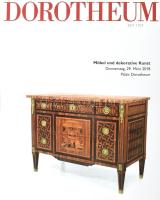 Dorotheum árverési katalógus, bútorok és lakberendezési tárgyak témában, 2018