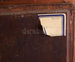 Jelzés nélkül: Előkelő úr portréja. Olaj, fa, Hátoldalán Szépművészeti Múzeum 392/975 sz. bírálati c...