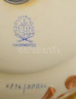 Herendi rózsa mintás porcelán asztali lámpa. Kézzel festett, jelzett, hibátlan. Lámpatest foglalatta...