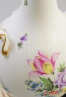 Herendi virág mintás porcelán asztali lámpa. Kézzel festett, jelzett, hibátlan. Lámpatest foglalatta...