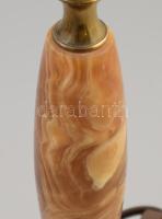 Asztali lámpa, műkő testtel. Ráhelyezhető Tiffany jellegű nem üveg búrával 47 cm