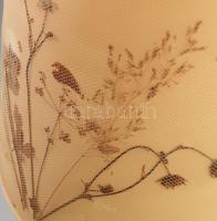 Asztali lámpa, réz testtel. Ráhelyezhető szárított virágos búrával 55 cm