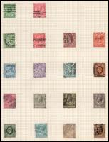 Angol gyűjtemény kezdemény albumlapokon