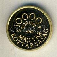 1992. 10.000Ft Au 6,982g "Károly Róbert" T:PP Csak 10000db!
