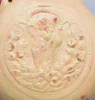 Puttómintás butella, Alföld, cca 19/20. század fordulója, kis sérülésekkel, m: 17 cm