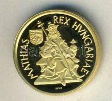 1990. 5000Ft Au "Mátyás király" 6,982g T:PP Csak 10.000db!