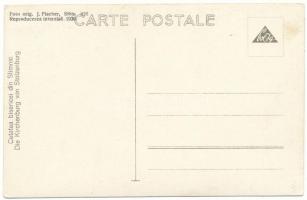 Szelindek, Stolzenburg, Slimnic; vártemplom. Foto orig. J. Fischer 858. 1936. / Cetatea bisericei / ...