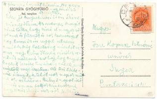 1942 Szováta-gyógyfürdő, Baile Sovata; Református templom. Körtesi Károly fényképész felvétele és ki...