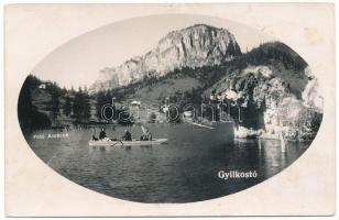 1941 Gyilkostó, Ghilcos, Lacul Rosu; csónakázók. Fotó Ambrus / boat in the lake. photo