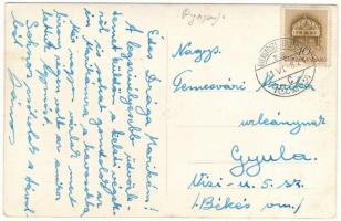 1941 Gyilkostó, Ghilcos, Lacul Rosu; csónakázók. Fotó Ambrus / boat in the lake. photo