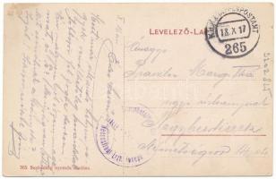 1917 Nyárádszereda, Miercurea Nirajului; Bocskay szobor. Szabadság nyomda kiadása / statue