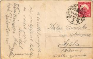 1923 Tata, Tóvárosi angolkerti török fürdő + "Budapest-Lökösháza 5" vasúti mozgóposta (EK)