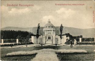 1941 Krasznahorkaváralja, Krásnohorské Podhradie (Rozsnyó, Roznava); Andrássy mauzóleum. Vogel D. felvétele, Fuchs Adolf kiadása / mausoleum (EK)