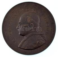 Berán Lajos (1883-1943) 1925. "XI. Pius" bronz emlékérem (45mm) T:AU HP 1261.