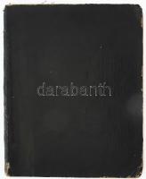 1911 Hamburger Adolf lakatos munkás kézzel írt naplója. Sztrájk alkalmával felmondott férfi naplója ...