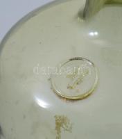 Patikai üveg. cca 19. sz. közepe - vége, pecsétes, alján repedésvonallal, m: 33 cm