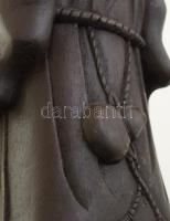 Shoulao. Faragott könnyűfa szobor, m: 48 cm