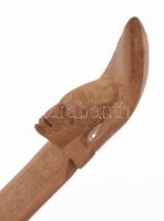 Kinyitható fa tál tartó faragott fa állvány d: 24 cm