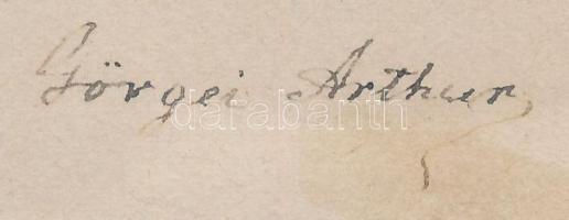 1908 (Görgey) Görgei Artúr (1818-1916) 1848-49-es honvédtábornok, hadügyminiszter autográf aláírása ...