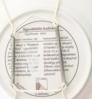 Szombathely Iseum és püspöki palota 2 db Decobex dísztányér. Limitált kiadás, matricás, jelzett, hib...