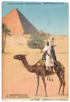 3 db RÉGI motívumlap a Serravallo féle vasas China-bor reklámjával / 3 pre-1945 motive cards with th...