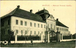 1919 Hatvan, Deutsch kastély. W.L. Bp. 940. 6641. (fa)