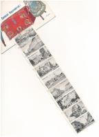 1943 Kaposvár, magyar népviseletes leporellolap repülőgéppel s: Bernáth (fl)