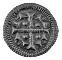 1116-1131. Denár Ag "II. István" (0,39g) T:AU patina Hungary 1116-1131. Denar Ag "Ste...