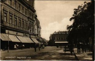 1934 Kecskemét, Nagykőrösi utca, Fehér Dávid, Egri Fülöp üzlete. Komor Gyula kiadása (fl)