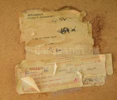 Somogyi Szántó Béla (1945-): Pogányvári hegy. Olaj, farost, jelzett, hátoldalán Képcsarnok címkével....