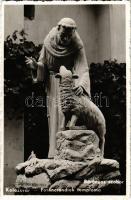 1941 Kolozsvár, Cluj; Bárányos szobor a Ferencrendiek temploma előtt / statue in front of the church