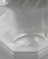 Alt Volkstedt Thüringische Porzellan Manufaktur hatalmas siketfajd porcelán szobor. Jelzett, fehérmá...