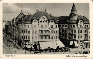 Nagyvárad, Oradea; Fekete Sas nagyszálloda, üzletek / hotel, shops (EK)