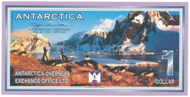 Antarktisz 1999. 1$ emlékkiadás "Antarctica Overseas Exchange Office Ltd." T:UNC Antarctica 1999. 1 Dollar commemorative issue "Antarctica Overseas Exchange Office Ltd." C:UNC