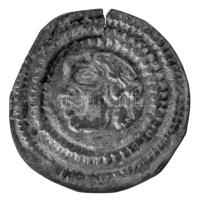 1180-1240. Bracteata Ag "III. Béla - IV. Béla" (0,32g) T:XF-VF pici kitörés a szélén Hungary 1180-1240. Bracteata Ag "Bela III - Bela IV." (0,32g) C:XF-VF small crack at the edge Huszár 192., Unger I.: 122.