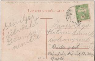 Berettyóújfalu, Oroszlán szálloda. Adler Béla kiadása (EB)