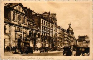 Madrid, Calle de Alcalá / street view, automobiles, tram (EK)