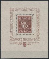 Liechtenstein 1934 Vaduz blokk Mi 1 postatiszta luxus példány (Mi EUR 2.000.-)