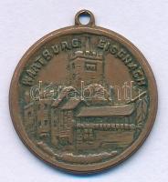 Németország DN "Eisenach - Wartburg" bronz emlékérem füllel (18mm) T:XF Germany ND "Eisenach - Wartburg" bronze medallion with ear (18mm) C:XF