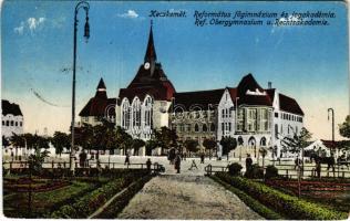 1916 Kecskemét, Református főgimnázium és jogakadémia (kopott sarkak / worn corners)