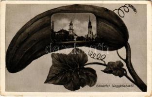 1936 Nagykőrös, Városháza. Montázs uborkával (kopott sarkak / worn corners)