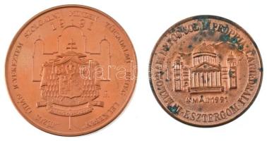 Bognár György (1944-) 1991. "Mindszenty József Bíboros Hercegprímás" kétoldalas bronz emlé...