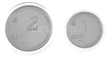 Izrael 2002. 1NS Ag "Önkéntesség" + 2NS Ag "Önkéntesség" kapszulában, műanyag dí...